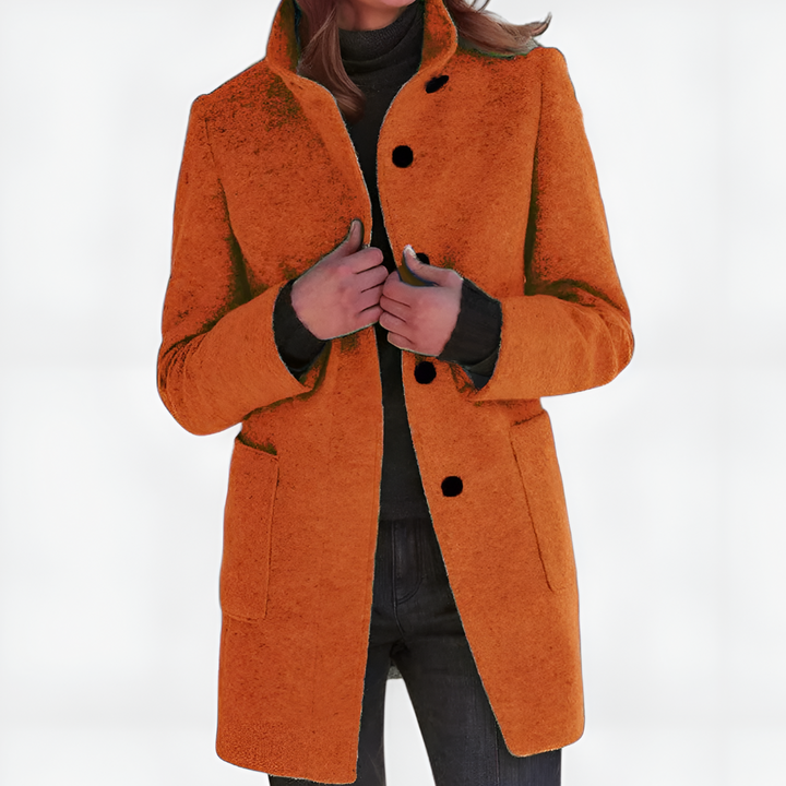 Elle | Klasický kabát z vlněné směsi