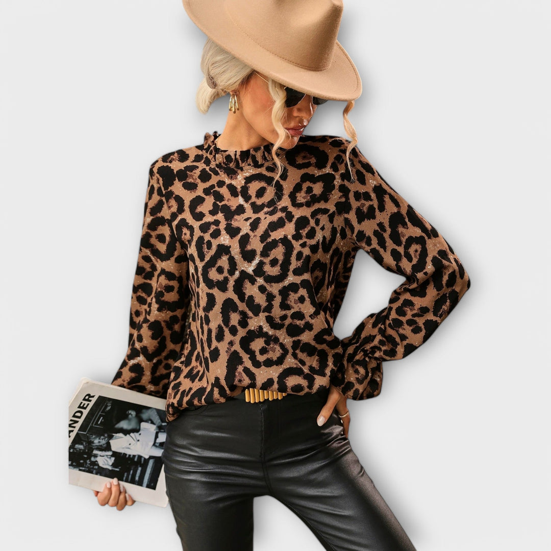 Leoblouse s plisovaným límcem