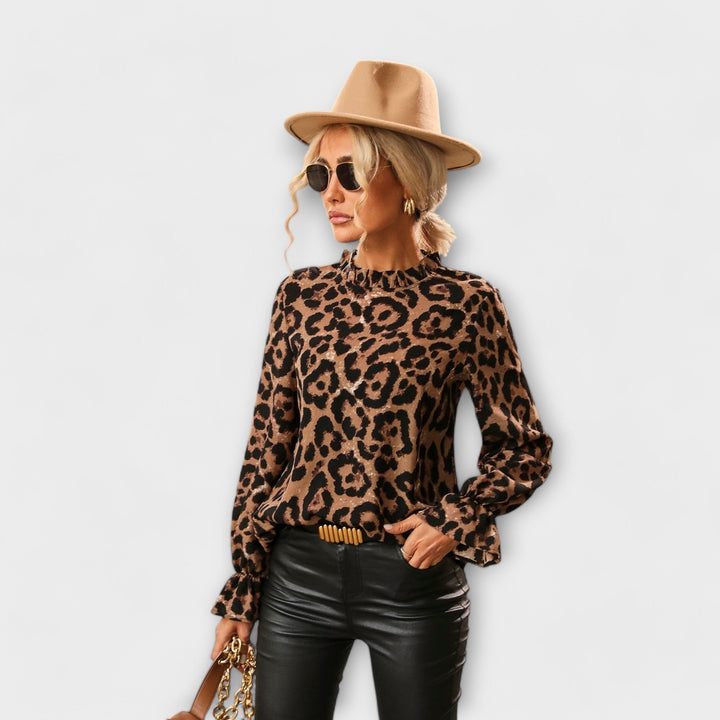 Leoblouse s plisovaným límcem