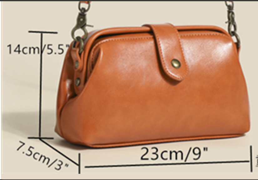 Ivy - Mini kožená crossbody taška