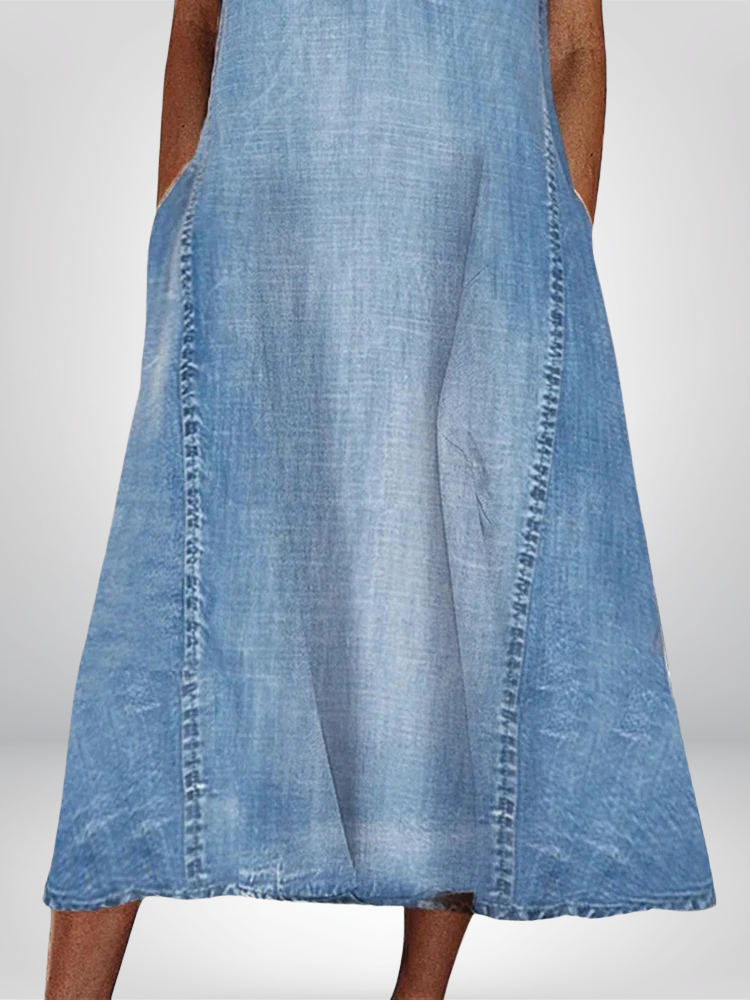 Lenora | Denim pohodlná šaty