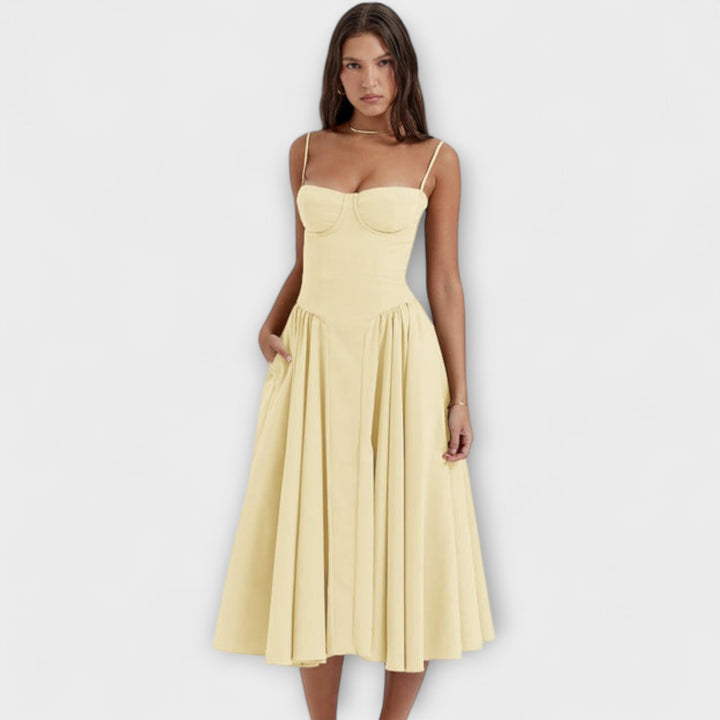 Rosalie - Elegantní Bezramenné Korzetové Šaty