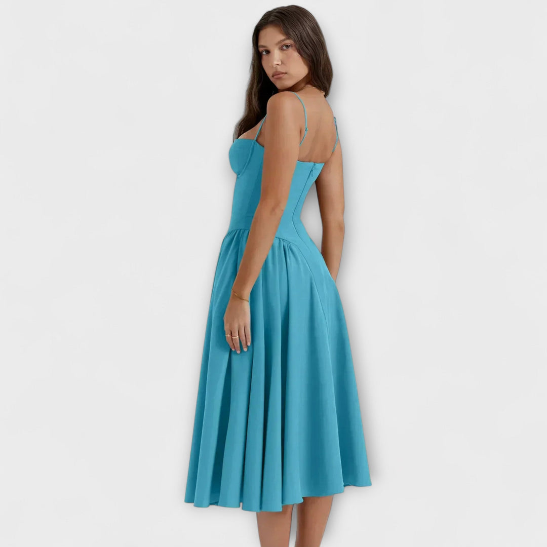 Rosalie - Elegantní Bezramenné Korzetové Šaty