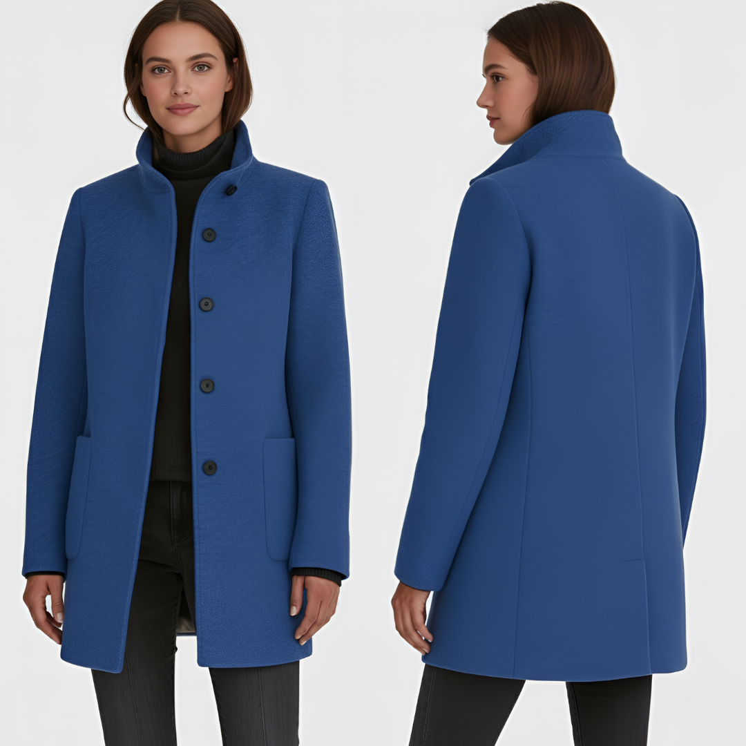 Elle | Klasický kabát z vlněné směsi