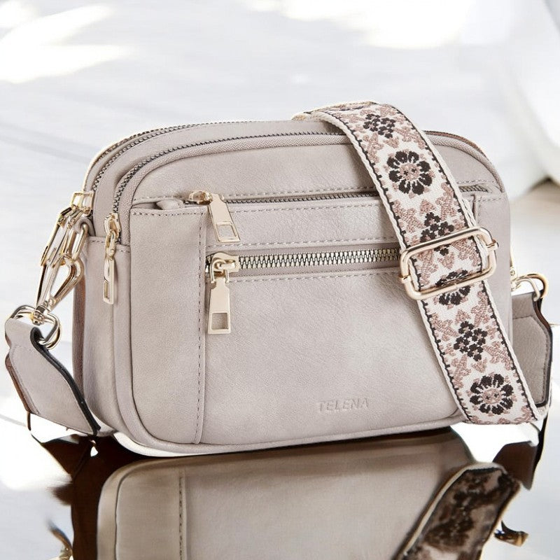 Ella | Větší kožená crossbody kabelka