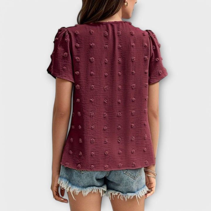 Dokonalá polka dot blůza