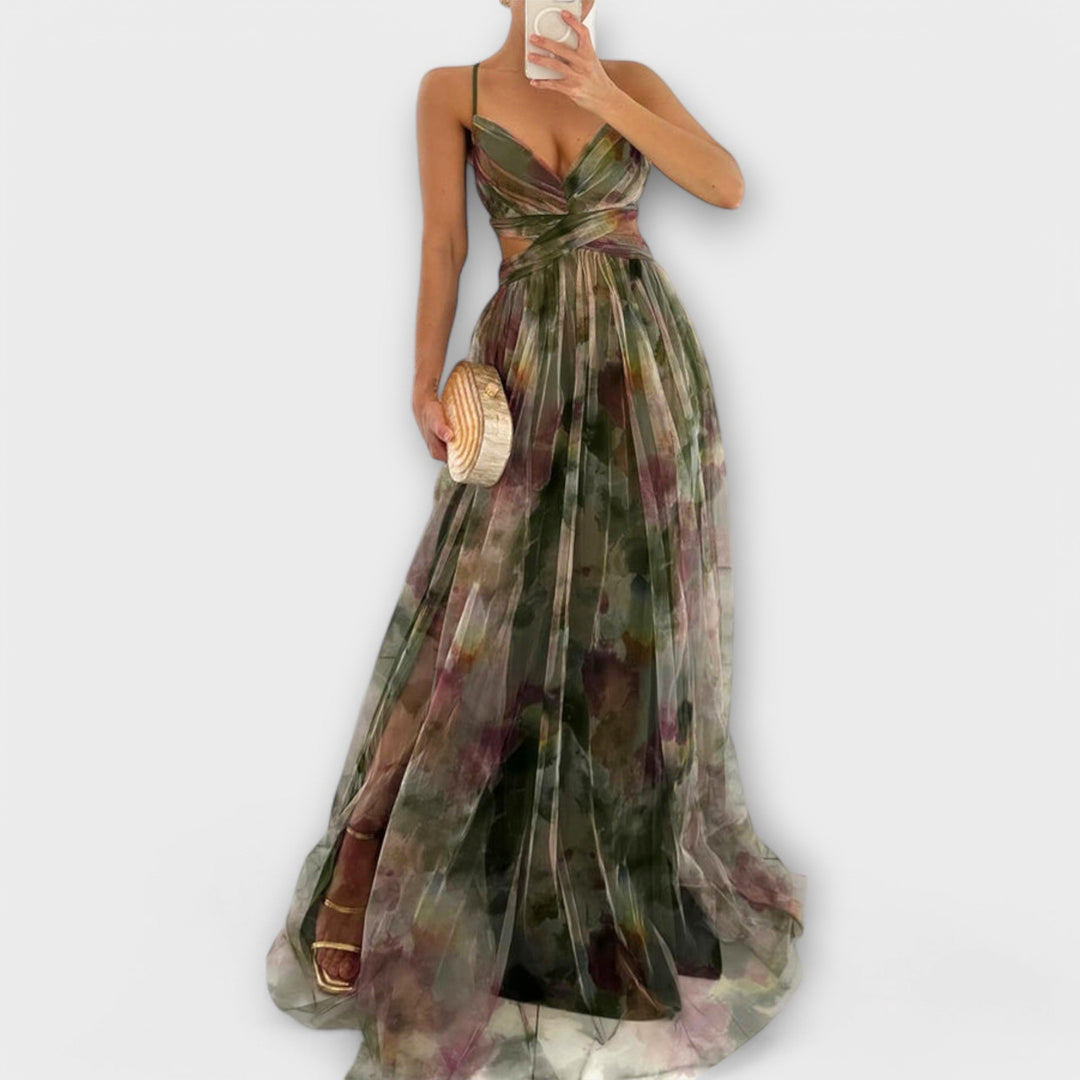 Annai Mesh Maxikleid - Elegantní a zvýrazňující postavu
