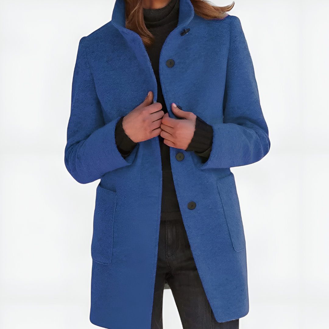 Elle | Klasický kabát z vlněné směsi