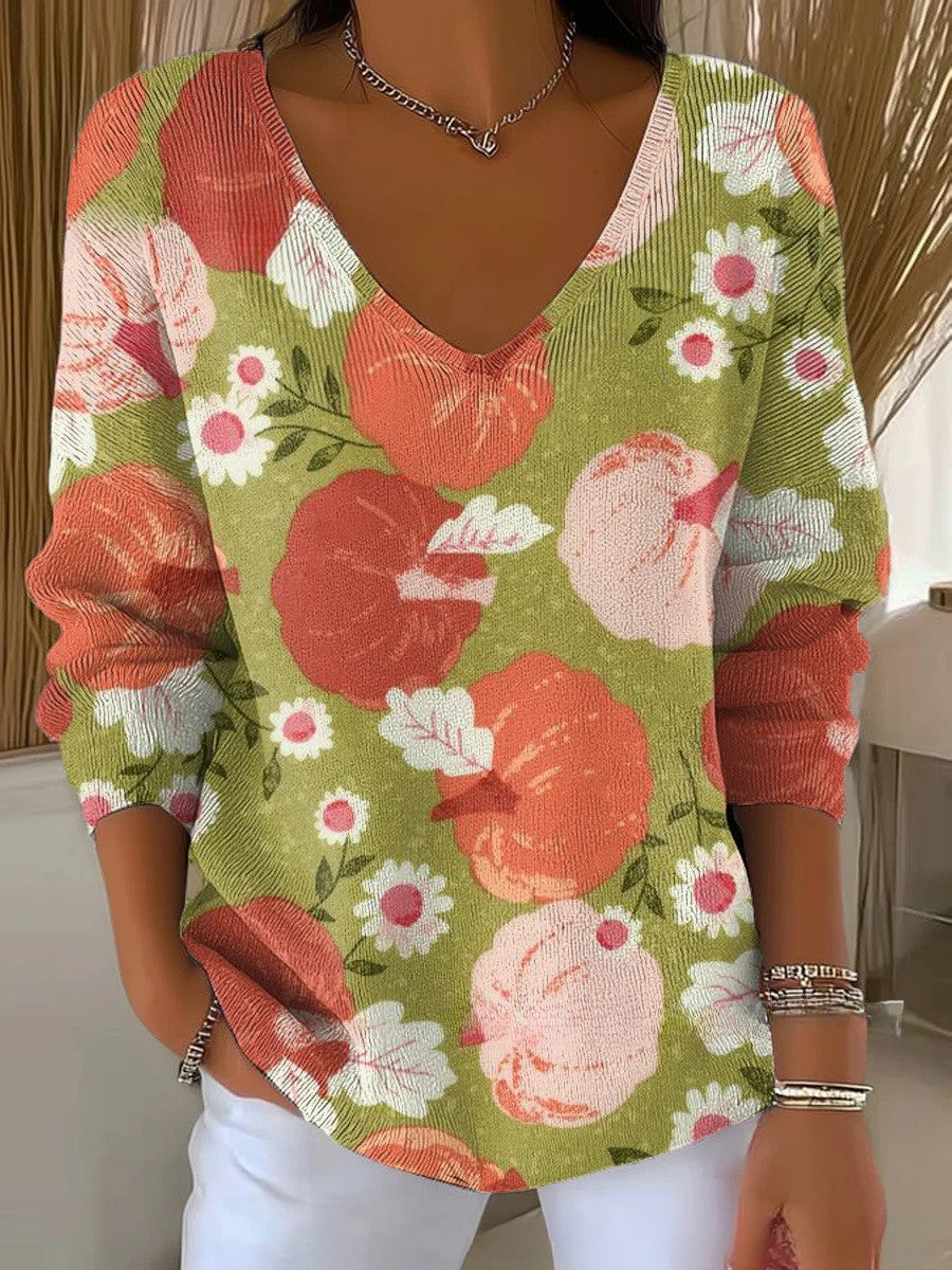 CHLOE | svetr s výstřihem do V