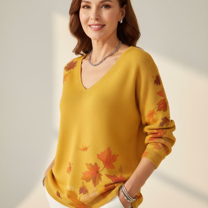 AURORA | Svetr s výstřihem do V