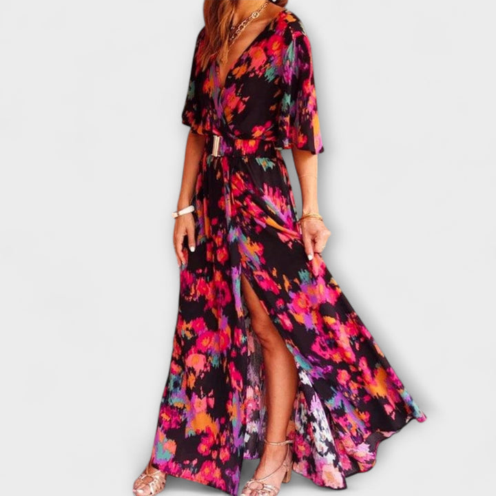 Sabrina - Dlouhá Boho-styl letní šaty