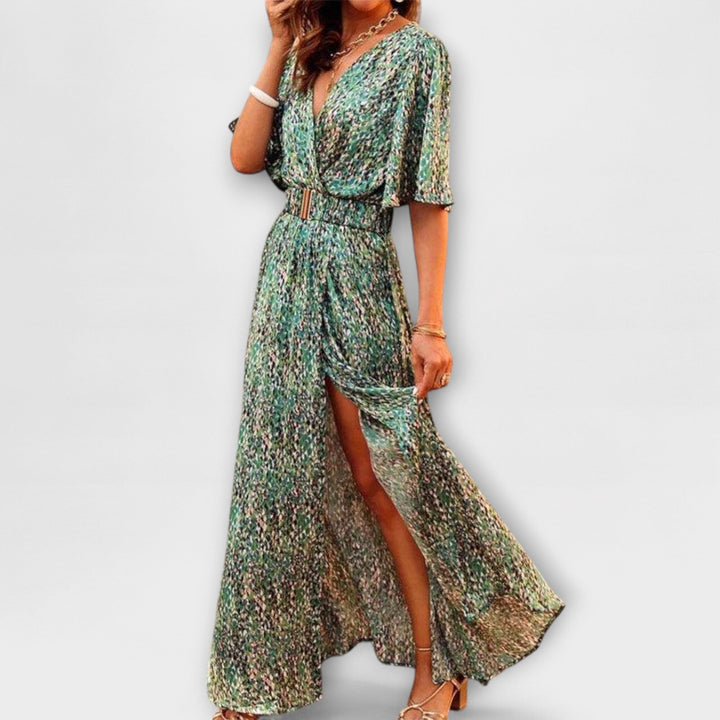 Sabrina - Dlouhá Boho-styl letní šaty