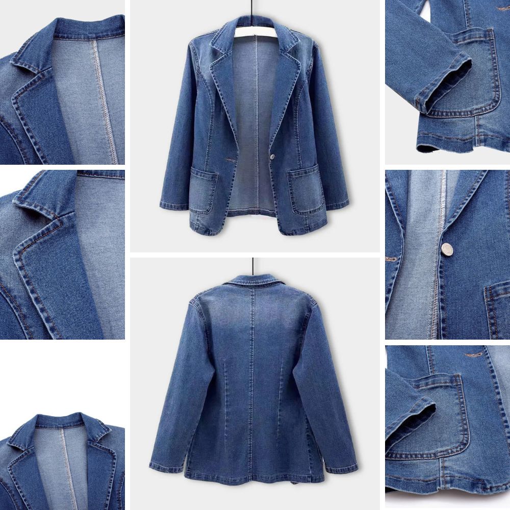 Ivanna | Stylový denimový blazer pro ženy