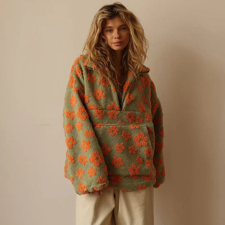 Olga | Bloom fleece svetr