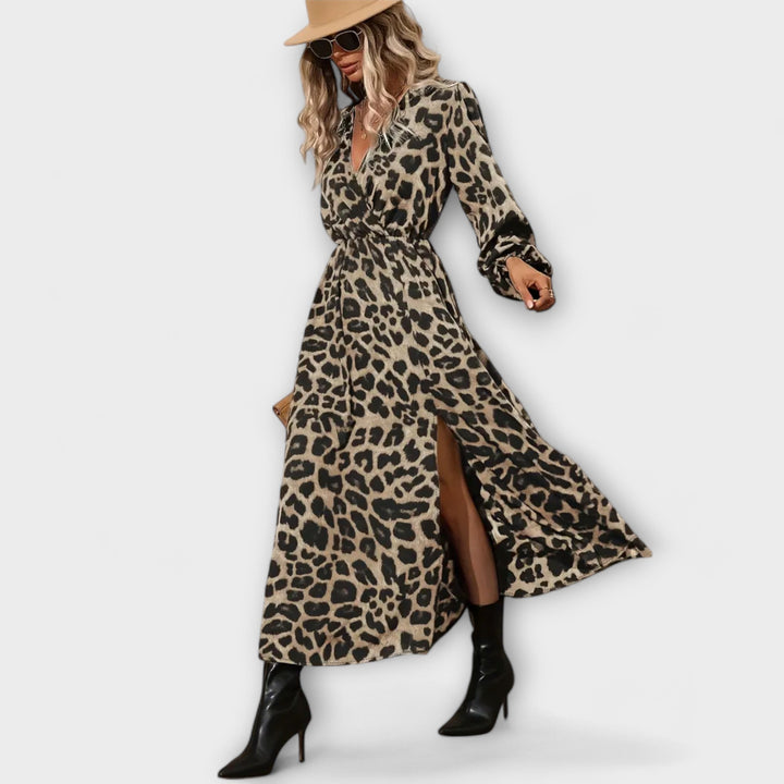 Stylové šaty s leopardím potiskem