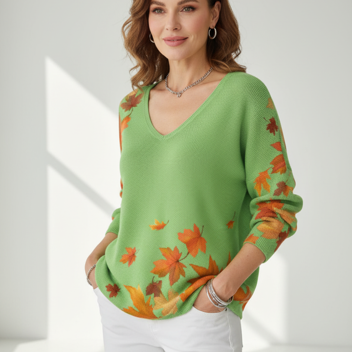 CLEMENCE | Svetr s výstřihem do tvaru V