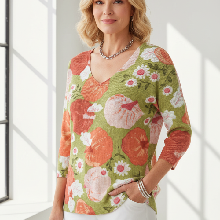 CHLOE | svetr s výstřihem do V