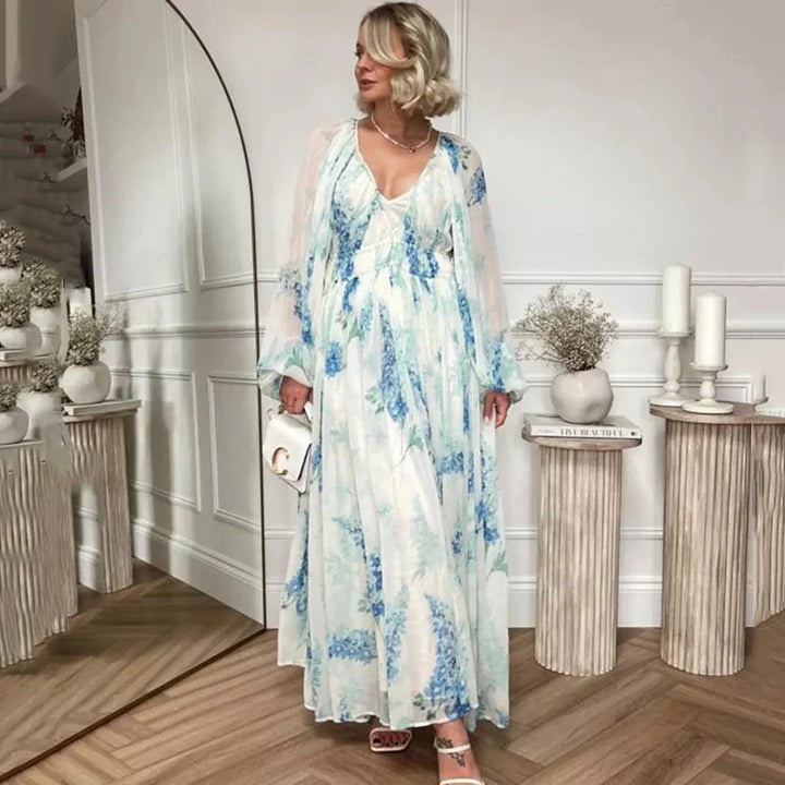 Nora – Maxi šaty Blue Ocean