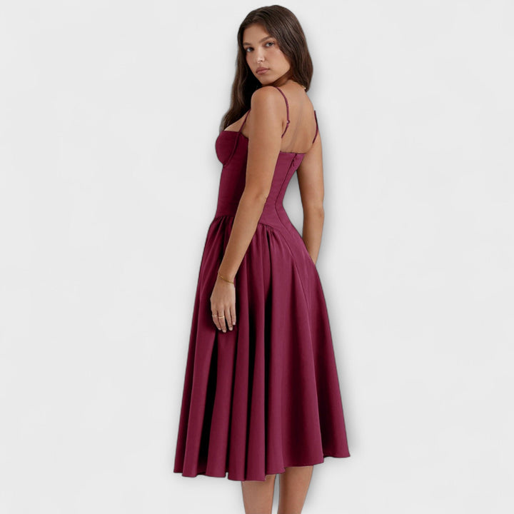 Rosalie - Elegantní Bezramenné Korzetové Šaty