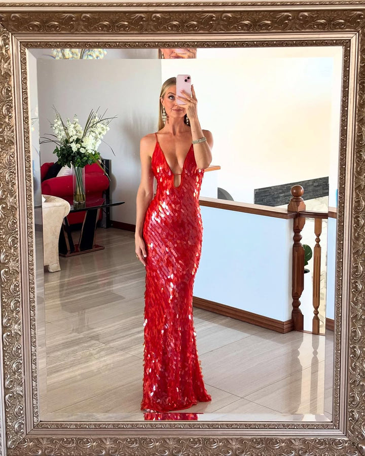 Kalea - Šaty bez rukávů s třpytivými sequinky