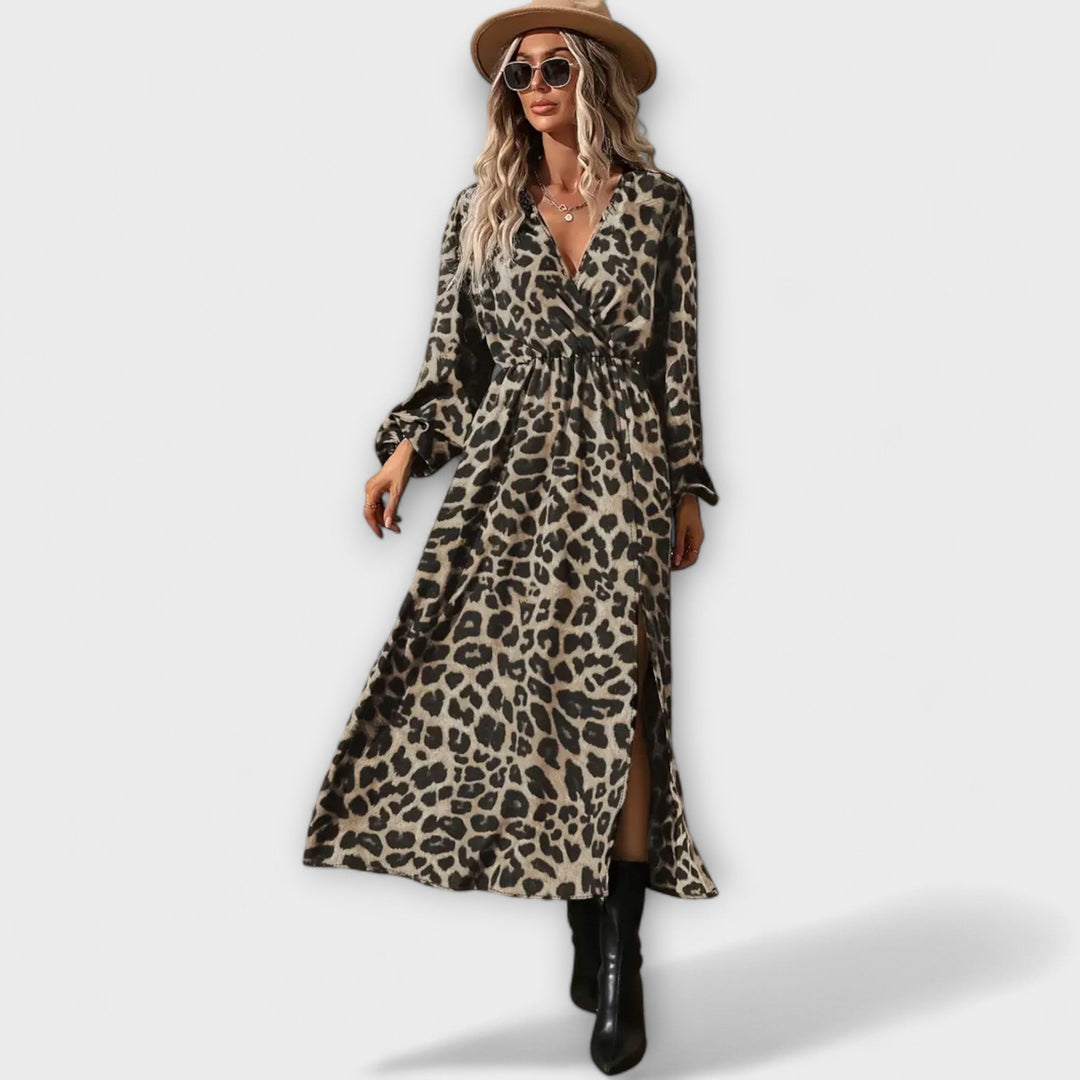 Stylové šaty s leopardím potiskem