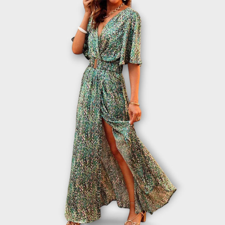 Dorothy - Bohemian V-krk Maxi Šaty