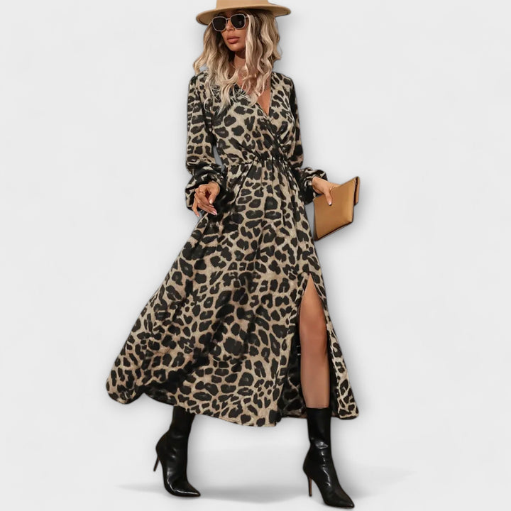 Stylové šaty s leopardím potiskem