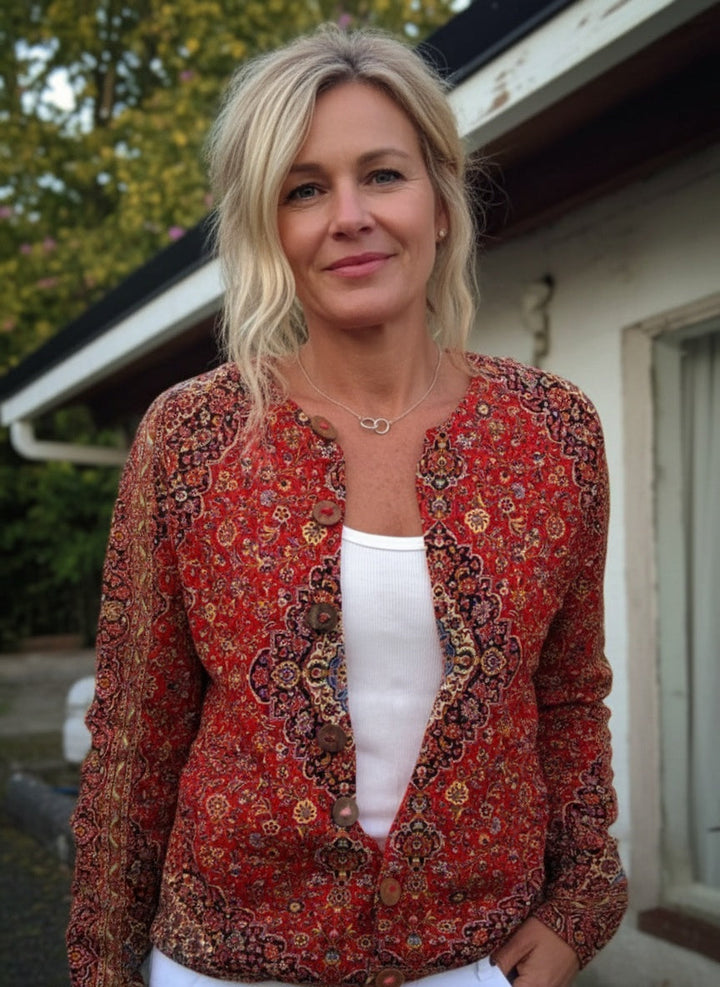 Vintage Art Neformální Pohodlný Svetr s Dlouhým Rukávem